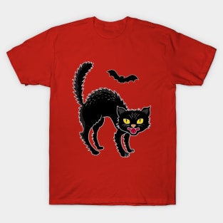 Vintage Black Cat T-Shirt